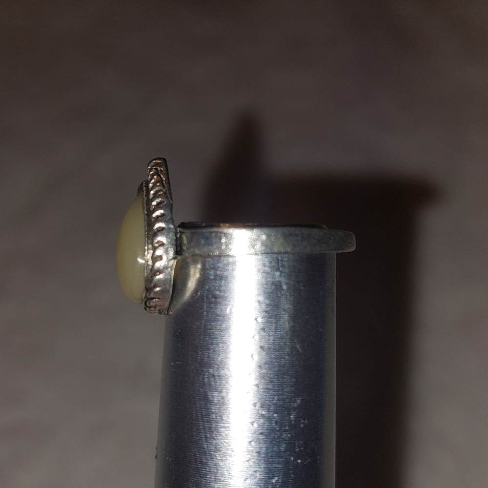 Elegant Silver Opal Ring Set - Picture 6 of 12